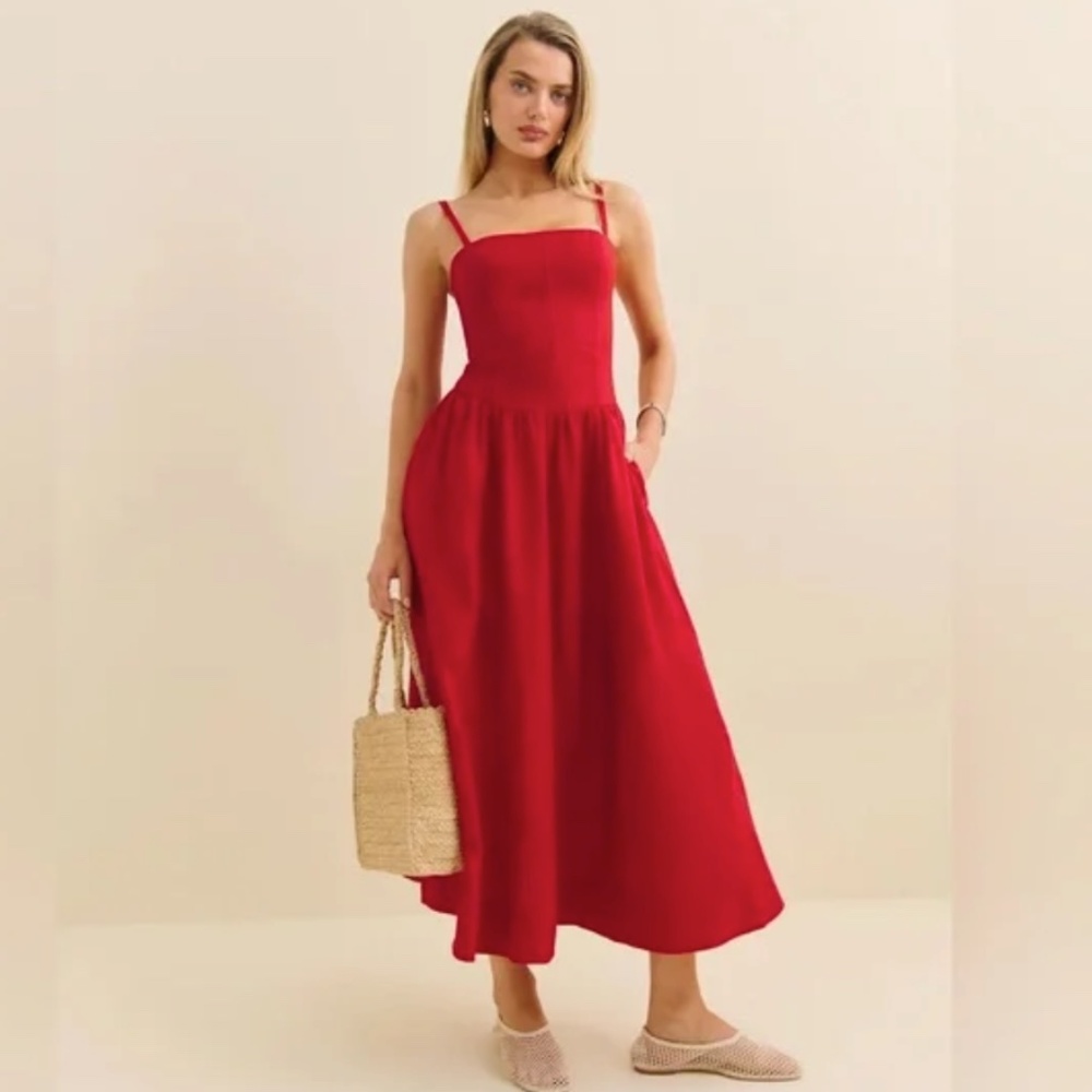 Reformation Katarin Linen Dress